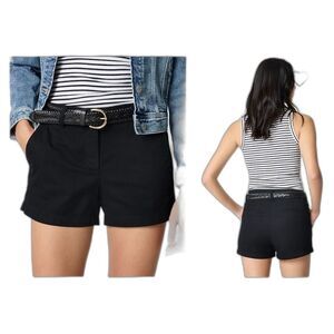 J. Crew Black Chino Shorts Size 8